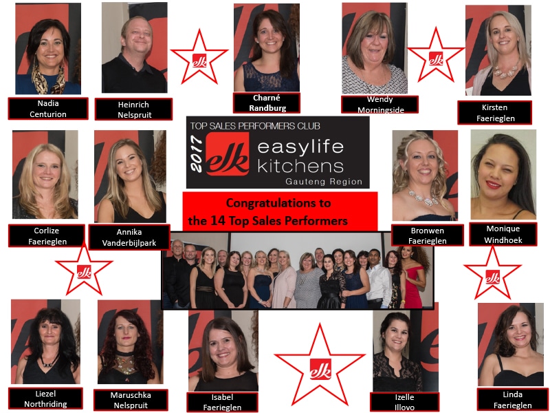 Top Sales Performers Club 2017 Winners 2