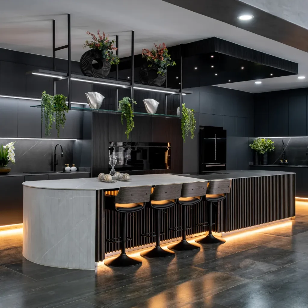 Explore luxury kitchen design in the Western Cape, blending indoor and outdoor living with refined, practical solutions.