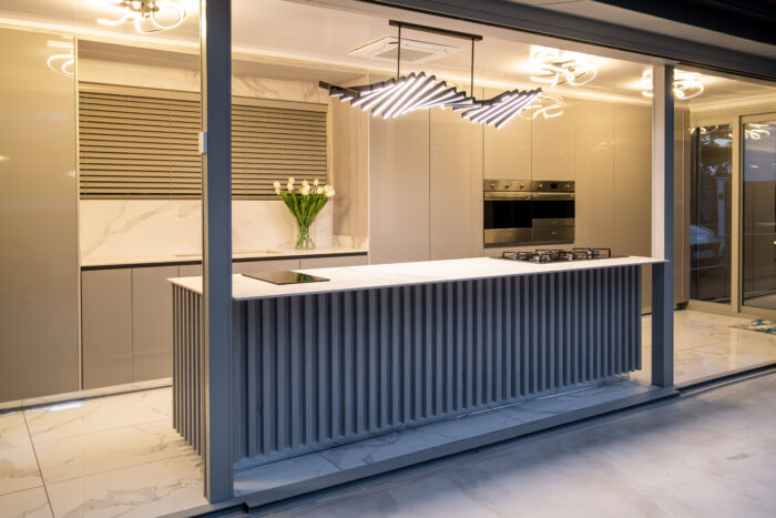 The Al Fresco Essence Kitchen redefines outdoor living with its seamless fusion of modern luxury and open-air charm.