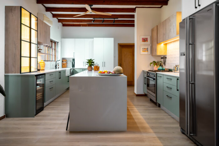 This is Funky Ouma’s kitchen – a vibrant reflection of her creative personality, blending style, functionality, and warmth in equal measure