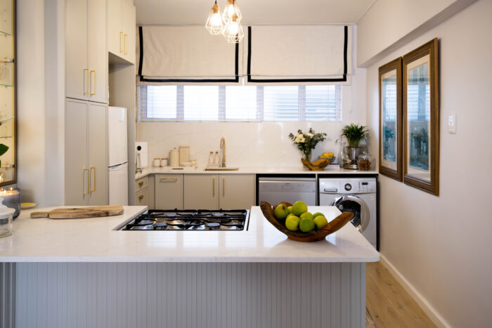 This is Marc Buckner’s kitchen – a refined and elegant space that perfectly balances contemporary design with timeless charm